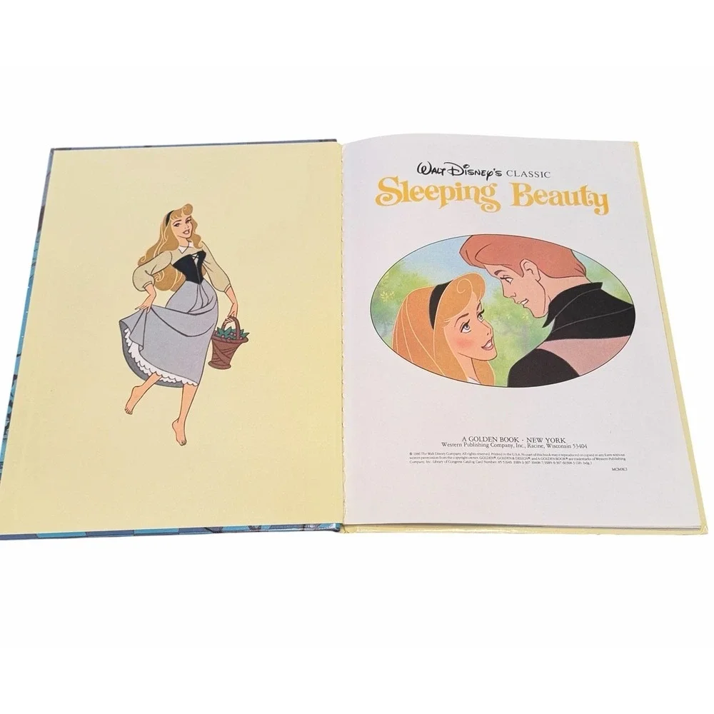 VINTAGE 1986 Golden Book Disney Sleeping Beauty Hardcover (A Big Golden Book)